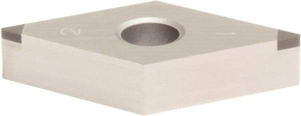 Sumitomo - 2NU-DNGA431 Grade BN2000 PCBN Turning Insert - Uncoated, 55° Diamond, 1/2" Inscr Circle, 3/16" Thick, 1/64" Corner Radius - Caliber Tooling