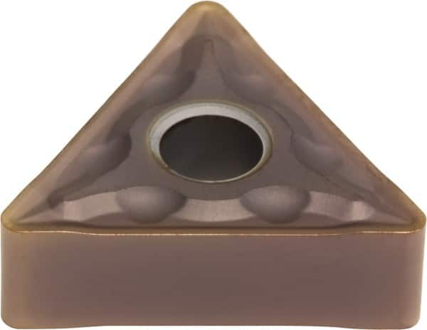 Sumitomo - TNMG332 EMU Grade AC520U Carbide Turning Insert - TiAlN/AlCrN Finish, 60° Triangle, 3/8" Inscr Circle, 3/16" Thick, 1/32" Corner Radius - Caliber Tooling