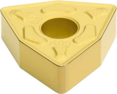 Sumitomo - WNMG432 EGUW Grade AC810P Carbide Turning Insert - Al2O3 Finish, 80° Trigon, 1/2" Inscr Circle, 3/16" Thick, 1/32" Corner Radius - Caliber Tooling