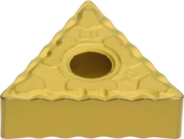 Sumitomo - TNMG331 ELU Grade AC820P Carbide Turning Insert - Al2O3 Finish, 60° Triangle, 3/8" Inscr Circle, 3/16" Thick, 1/64" Corner Radius - Caliber Tooling