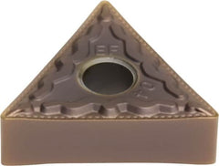 Sumitomo - TNMG331 EEF Grade AC520U Carbide Turning Insert - TiAlN/AlCrN Finish, 60° Triangle, 1/2" Inscr Circle, 3/16" Thick, 1/64" Corner Radius - Caliber Tooling