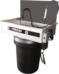 Build-All - Drum Mount Water-Based Parts Washer - 25 Gal Max Operating Capacity, 304 Stainless Steel Tank, 115 Input Volts - Caliber Tooling