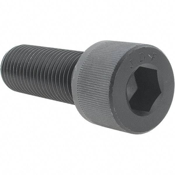 Value Collection - 1-1/4 - 7 UNC Hex Socket Drive, Socket Cap Screw - Alloy Steel, Black Oxide Finish, Fully Threaded, 3-1/2" Length Under Head - Caliber Tooling