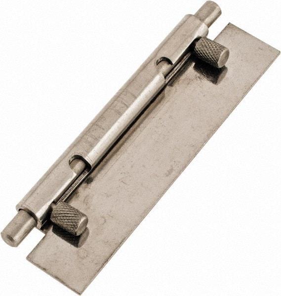 Value Collection - 4" Long x 1" Wide x 0.05" Thick, Keeper Hinge - Stainless Steel - Caliber Tooling