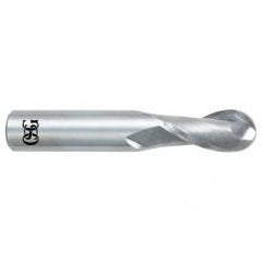 1/2" Dia. - 3" OAL - Bright CBD - Ball End SE EM - 2 FL - Caliber Tooling