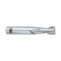 1 Dia. x 4 Overall Length 2-Flute Square End Solid Carbide SE End Mill-Round Shank-Center Cutting-Uncoated - Caliber Tooling