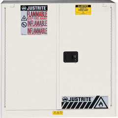 Justrite - 2 Door 1 Shelf 30 Gal Safety Cabinet for Flammable Substances - Exact Industrial Supply