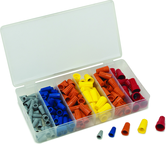 158 Pc. Wire Nut Assortment - Flame-Retardant Polypropylene Shell - Caliber Tooling