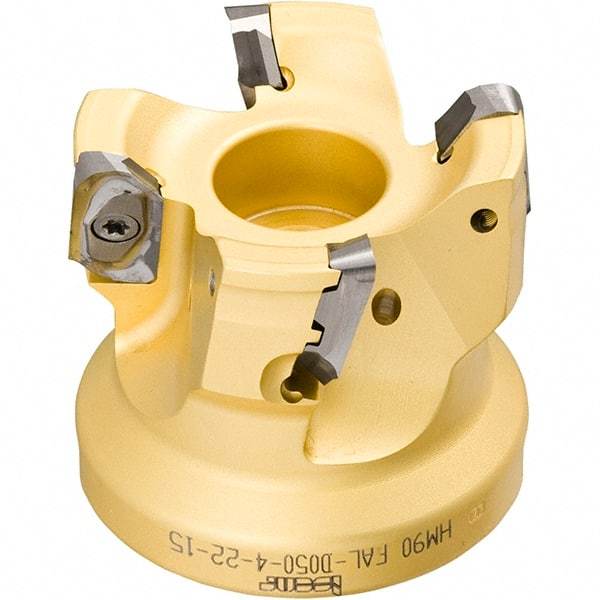 Iscar - Arbor Hole Connection, 0.118" Cutting Width, 14.8mm Depth of Cut, 63mm Cutter Diam, 22mm Hole Diam, 8 Tooth Indexable Slotting Cutter - SDN Toolholder, LNET Insert, Right Hand Cutting Direction - Caliber Tooling