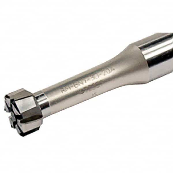 Iscar - Axial Clamp, Straight Shank Modular Reamer Body - 16mm Shank Diam, 48mm Shank Length, 105.4mm OAL, 57.4mm Body Length, 13.5mm Reamer Head Diam Compatibility, Right Hand Cut - Caliber Tooling