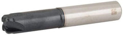 Iscar - 1/2", 4 Flute, Single End, Solid Carbide, 0.083" Corner Radius End Mill - 3" OAL, Right Hand Flute, 0.024" LOC, Right Hand Cut, 1.3" Extended Reach - Caliber Tooling