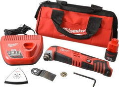 Milwaukee Tool - 12 Volt Cordless Multi Tool Kit - 5,000 to 20,000 RPM, Battery Included - Caliber Tooling