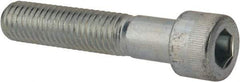 Made in USA - 1/2-13 UNC Hex Socket Drive, Socket Cap Screw - Alloy Steel, Zinc-Plated Finish, Partially Threaded, 2-1/2" Length Under Head - Caliber Tooling