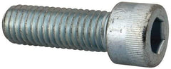 Made in USA - 1/2-13 UNC Hex Socket Drive, Socket Cap Screw - Alloy Steel, Zinc-Plated Finish, Fully Threaded, 1-1/2" Length Under Head - Caliber Tooling