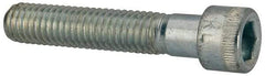 Made in USA - 3/8-16 UNC Hex Socket Drive, Socket Cap Screw - Alloy Steel, Zinc-Plated Finish, Partially Threaded, 2" Length Under Head - Caliber Tooling