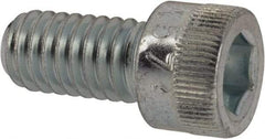 Made in USA - 5/16-18 UNC Hex Socket Drive, Socket Cap Screw - Alloy Steel, Zinc-Plated Finish, Fully Threaded, 5/8" Length Under Head - Caliber Tooling