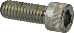 Made in USA - 5/16-18 UNC Hex Socket Drive, Socket Cap Screw - Alloy Steel, Zinc-Plated Finish, Fully Threaded, 7/8" Length Under Head - Caliber Tooling