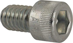 Made in USA - 5/16-18 UNC Hex Socket Drive, Socket Cap Screw - Alloy Steel, Zinc-Plated Finish, Fully Threaded, 1/2" Length Under Head - Caliber Tooling