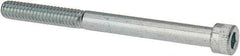 Made in USA - 1/4-20 UNC Hex Socket Drive, Socket Cap Screw - Alloy Steel, Zinc-Plated Finish, Partially Threaded, 3" Length Under Head - Caliber Tooling