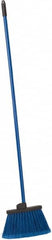 PRO-SOURCE - 12" Wide, Blue Polypropylene Bristles, 46-1/2" Vinyl-Coated Metal Handle, Angled Broom - Flagged - Caliber Tooling