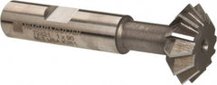 Keo - 1° 1" Cut Diam, 3/8" Cut Width, 1/2" Shank, High Speed Steel Double-Angle Cutter - Caliber Tooling