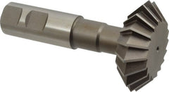 Keo - 2-1/4° 2-1/4" Cut Diam, 3/4" Cut Width, 7/8" Shank, High Speed Steel Double-Angle Cutter - Caliber Tooling