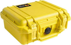 Pelican Products, Inc. - 9-11/16" Wide x 4-7/8" High, Clamshell Hard Case - Yellow, Polyethylene - Caliber Tooling