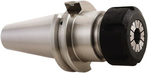 Collet Chuck: 1″ Capacity, ER Collet, Taper Shank 3.15″ Projection