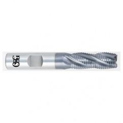 3/8 x 3/8 x 3/8 x 2-5/32 3 Fl HSS-CO Roughing Non-Center Cutting End Mill -  TiALN - Caliber Tooling