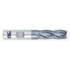 3/4 x 3/4 x 3/4 x 2-7/8 3 Fl HSS-CO Roughing Non-Center Cutting End Mill -  TiCN - Caliber Tooling