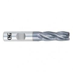 1 Dia. x 4 Overall Length 5-Flute Square End Solid Carbide SE End Mill-Round Shank-Center Cutting-Uncoated - Caliber Tooling