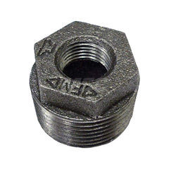 Black Hex Bushing: 5 x 4″, 125 psi, Threaded Cast Iron, Black Finish, Class 125