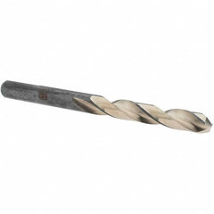 Made in USA - 11/32" High Speed Steel, 135° Point, Round with Flats Shank Maintenance Drill Bit - Caliber Tooling