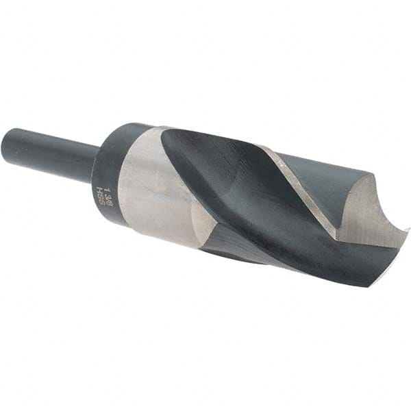 Import - 1-3/8" Drill, 118° Point, High Speed Steel Silver Deming & Reduced Shank Drill Bit - Caliber Tooling