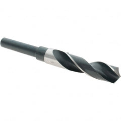 Import - 47/64" Drill, 118° Point, High Speed Steel Silver Deming & Reduced Shank Drill Bit - Caliber Tooling