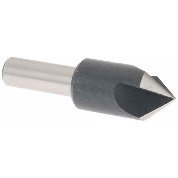 Value Collection - 5/8" Head Diam, 3/8" Shank Diam, 3 Flute 82° High Speed Steel Countersink - Caliber Tooling