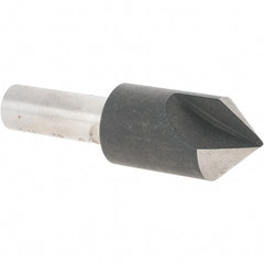 Value Collection - 5/8" Head Diam, 3/8" Shank Diam, 1 Flute 82° High Speed Steel Countersink - Caliber Tooling