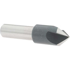 Value Collection - 1/2" Head Diam, 3/8" Shank Diam, 3 Flute 82° High Speed Steel Countersink - Caliber Tooling