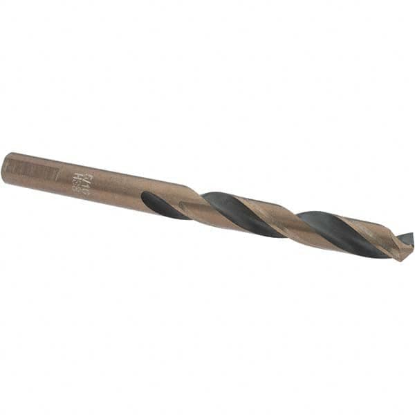 Import - 5/16" High Speed Steel, 135° Point, Round with Flats Shank Maintenance Drill Bit - Caliber Tooling