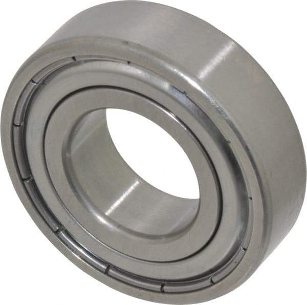 SKF - 20mm Bore Diam, 42mm OD, Double Shield Deep Groove Radial Ball Bearing - 12mm Wide, 1 Row, Round Bore, 5,000 Nm Static Capacity, 9,950 Nm Dynamic Capacity - Caliber Tooling