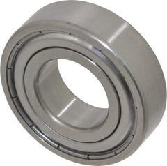 SKF - 20mm Bore Diam, 42mm OD, Double Shield Deep Groove Radial Ball Bearing - 12mm Wide, 1 Row, Round Bore, 5,000 Nm Static Capacity, 9,950 Nm Dynamic Capacity - Caliber Tooling