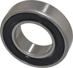 SKF - 25mm Bore Diam, 47mm OD, Double Seal Deep Groove Radial Ball Bearing - 12mm Wide, 1 Row, Round Bore, 6,550 Nm Static Capacity, 11,900 Nm Dynamic Capacity - Caliber Tooling