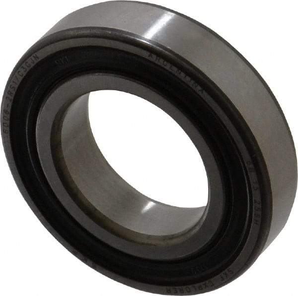 SKF - 30mm Bore Diam, 55mm OD, Double Seal Deep Groove Radial Ball Bearing - 13mm Wide, 1 Row, Round Bore, 8,300 Nm Static Capacity, 13,800 Nm Dynamic Capacity - Caliber Tooling