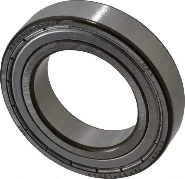 SKF - 45mm Bore Diam, 75mm OD, Double Shield Deep Groove Radial Ball Bearing - 16mm Wide, 1 Row, Round Bore, 14,600 Nm Static Capacity, 22,100 Nm Dynamic Capacity - Caliber Tooling