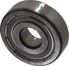 SKF - 10mm Bore Diam, 30mm OD, Double Shield Deep Groove Radial Ball Bearing - 9mm Wide, 1 Row, Round Bore, 2,360 Nm Static Capacity, 5,400 Nm Dynamic Capacity - Caliber Tooling