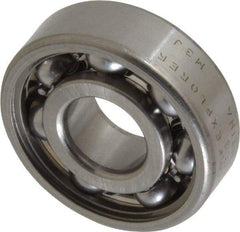 SKF - 12mm Bore Diam, 32mm OD, Open Deep Groove Radial Ball Bearing - 10mm Wide, 1 Row, Round Bore, 3,100 Nm Static Capacity, 7,280 Nm Dynamic Capacity - Caliber Tooling