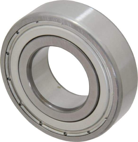 SKF - 25mm Bore Diam, 52mm OD, Double Shield Deep Groove Radial Ball Bearing - 15mm Wide, 1 Row, Round Bore, 7,800 Nm Static Capacity, 14,800 Nm Dynamic Capacity - Caliber Tooling