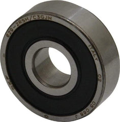 SKF - 9mm Bore Diam, 26mm OD, Double Seal Deep Groove Radial Ball Bearing - 8mm Wide, 1 Row, Round Bore, 1,960 Nm Static Capacity, 4,750 Nm Dynamic Capacity - Caliber Tooling