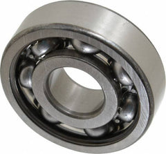 SKF - 17mm Bore Diam, 47mm OD, Open Deep Groove Radial Ball Bearing - 14mm Wide, 1 Row, Round Bore, 6,550 Nm Static Capacity, 14,300 Nm Dynamic Capacity - Caliber Tooling