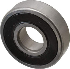 SKF - 20mm Bore Diam, 52mm OD, Double Seal Deep Groove Radial Ball Bearing - 15mm Wide, 1 Row, Round Bore, 7,800 Nm Static Capacity, 16,800 Nm Dynamic Capacity - Caliber Tooling